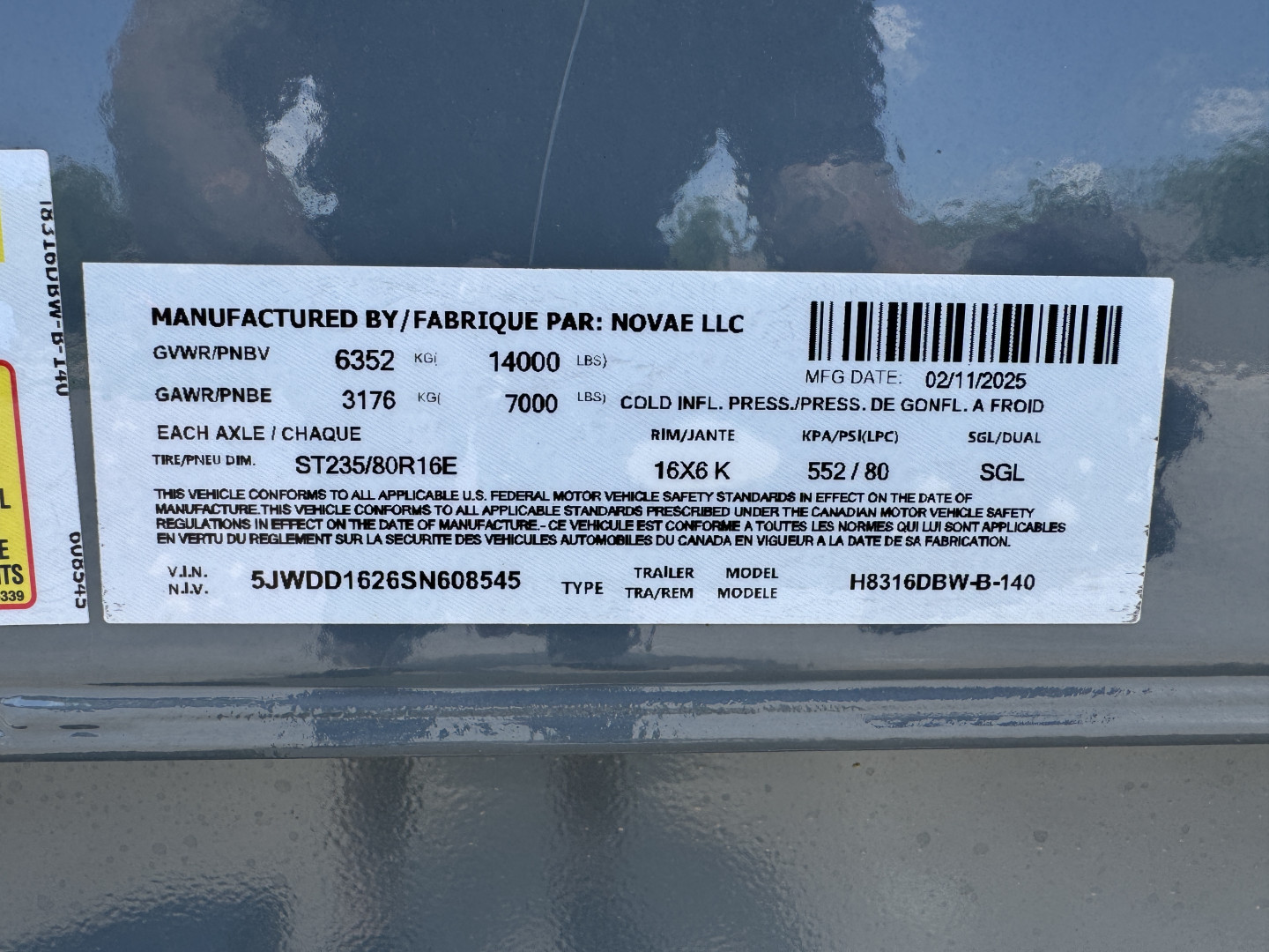 New 2025 H&H Trailers DBW-16 14K Dump Trailer