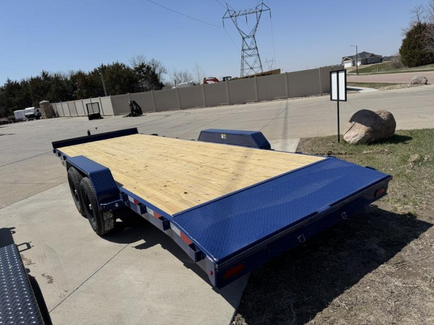 New 2025 H and H Trailer HCH8222-BP-100  Equipment Trailer