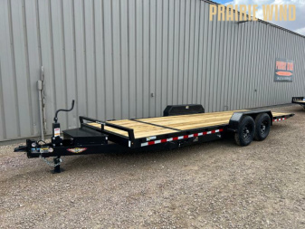 New 2025 H & H 24' Tiltbed Equipment Trailer 20' + 4'