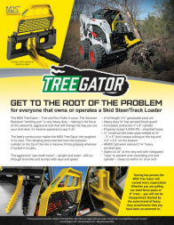 New 2025 MDS Tree Gator Tree/ Post Puller Skid Steer Attachment