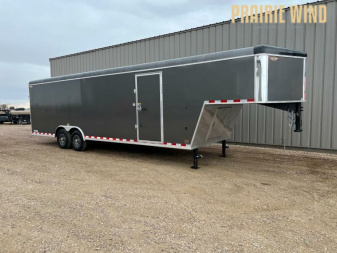 New 2025 H and H Trailer 26 Gooseneck  V-Nose Cargo / Enclosed Trailer