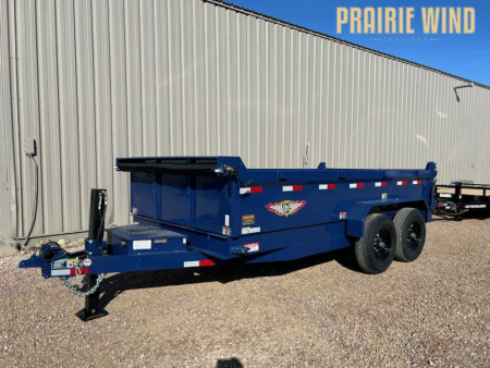 New 2025 H and H Trailer 14 Dump Trailer H8314DBW-B-140