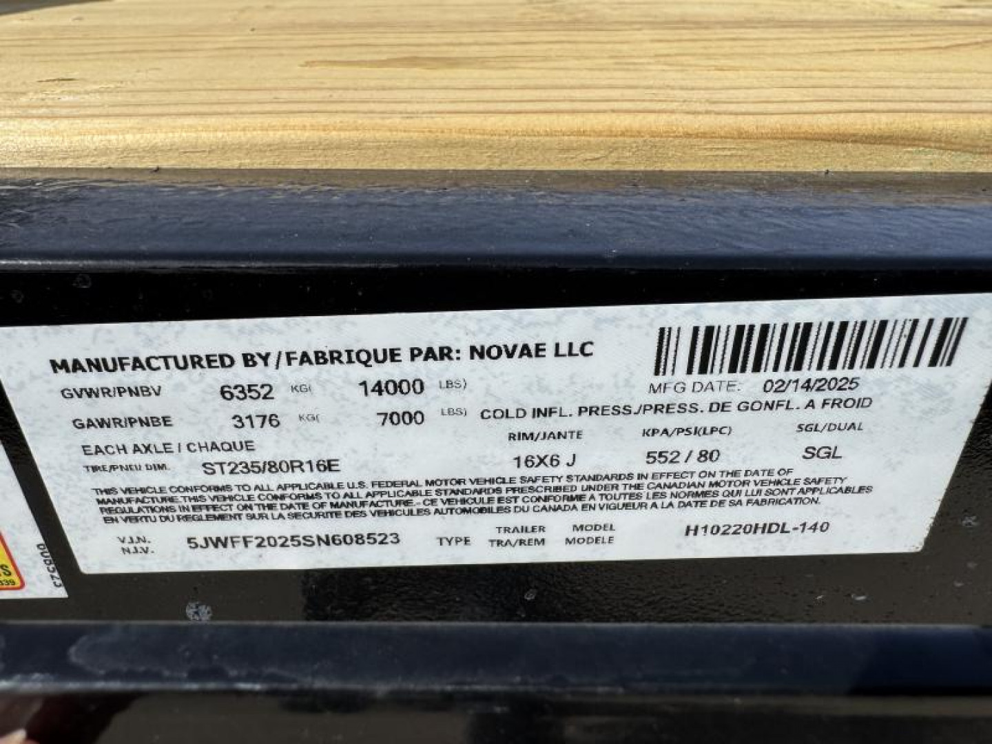 New 2025 H and H Trailer H10220HDL-140 (102" x 20' 14k)  Deckover Trailer