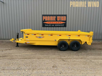 New 2025 H and H Trailer 16 Dump Trailer H8316DBW-B-140