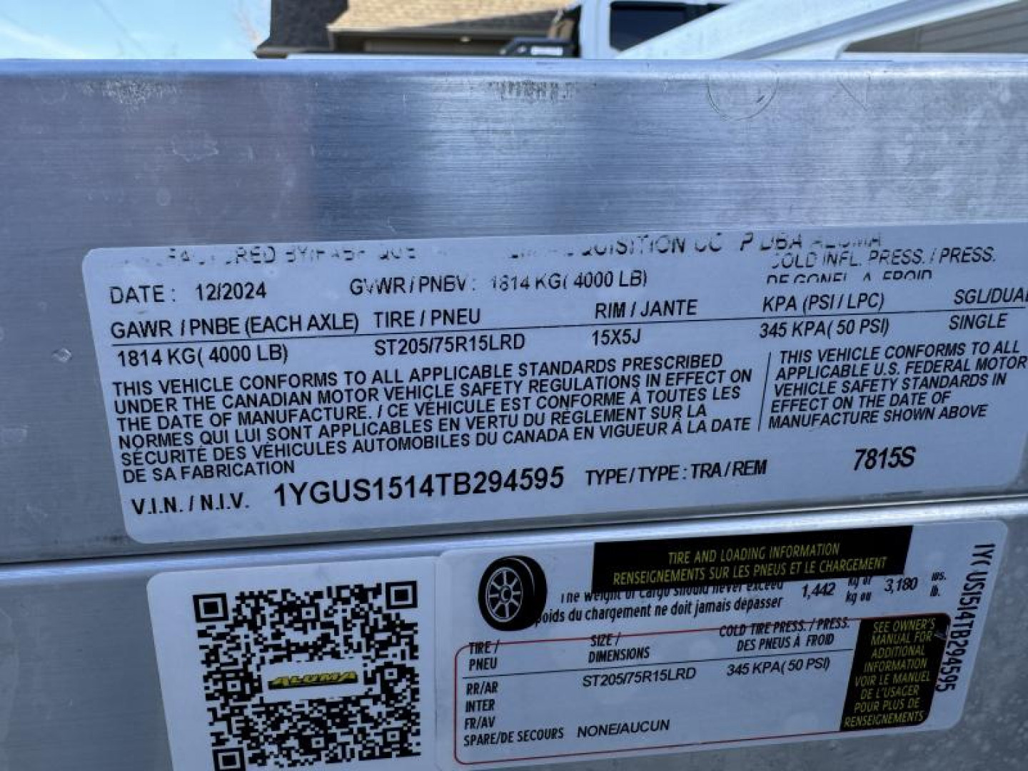 New 2026 Aluma 7815 TG Utility Trailer