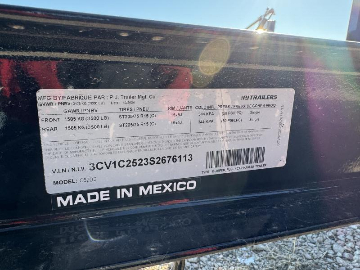 New 2025 PJ Trailers 20' Carhauler C5 Equipment Trailer