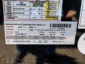 New 2025 Midsota NET8222-BP-154  Equipment Trailer