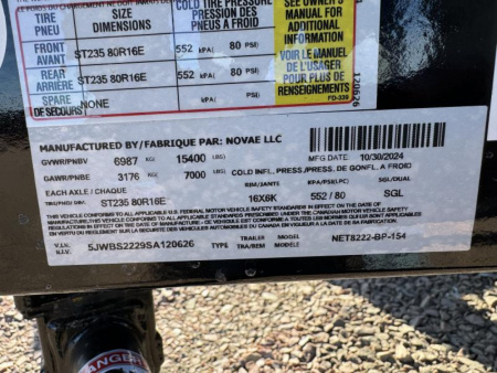 New 2025 Midsota 22' Equipment Trailer Equipment Trailer