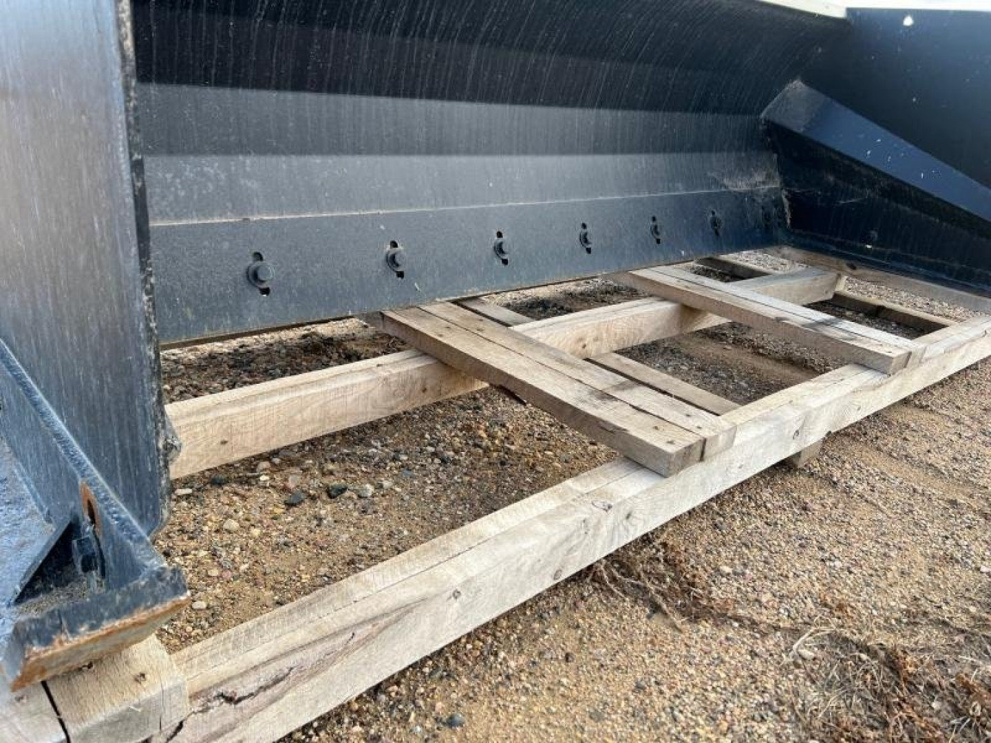 Used Jenkins 8' Skid Steer Snow Pusher w/back drag