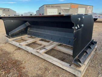 Used Jenkins 8' Skid Steer Snow Pusher w/back drag
