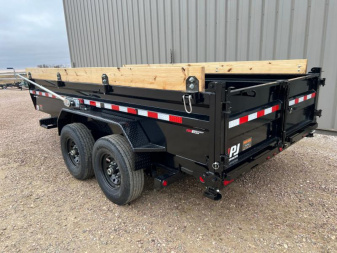 New 2025 PJ Trailers 14 Low Profile Dump Trailer - DV VOYAGER