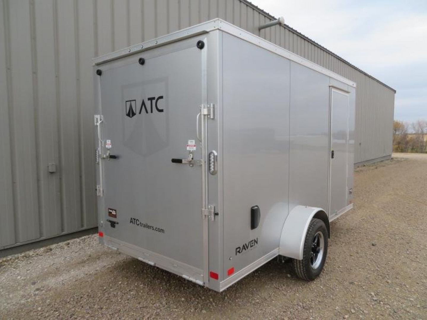 New 2023 ATC Raven 6x12 Aluminum Enclosed Trailer