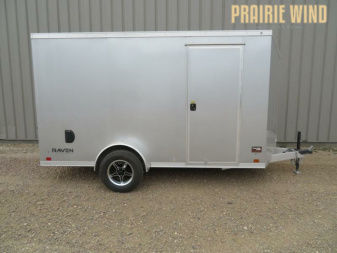 New 2023 ATC Raven 6x12 Aluminum Enclosed Trailer