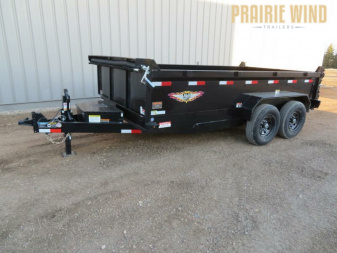 New 2024 H and H Trailer 14 Dump Trailer H8314DBW-B-140