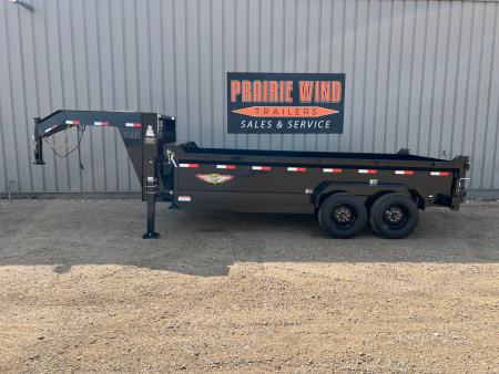 New 2024 H&H Trailers 16' Gooseneck Dump Trailer