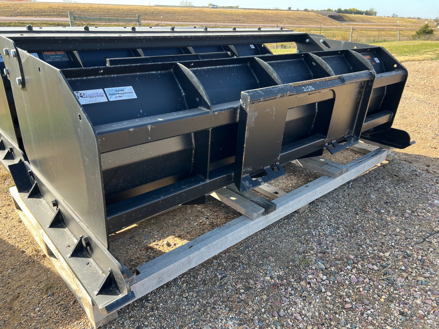 New 2025 Jenkins Iron and Steel 96" Skid Steer Snow Pusher Attachment