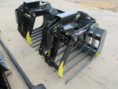 New 2024 MDS 77 Iron Eagle Skid Steer Grapple Bucket Attachment