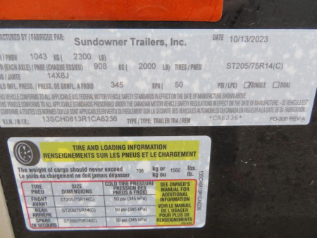 New 2024 Sundowner Trailers 5' x 8' MiniGO  Cargo / Enclosed Trailer