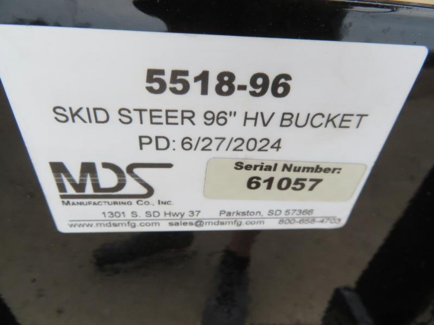 New 2025 MDS 96 HV Grapple Bucket Skid Steer Attachment