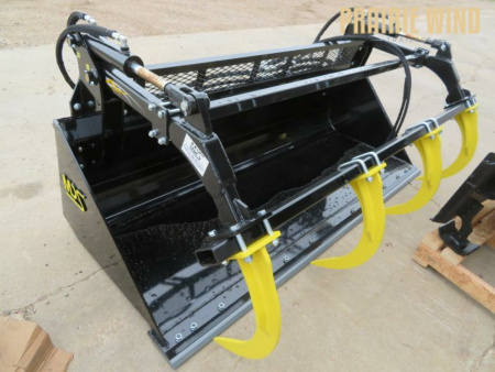 New 2025 MDS 96 HV Grapple Bucket Skid Steer Attachment