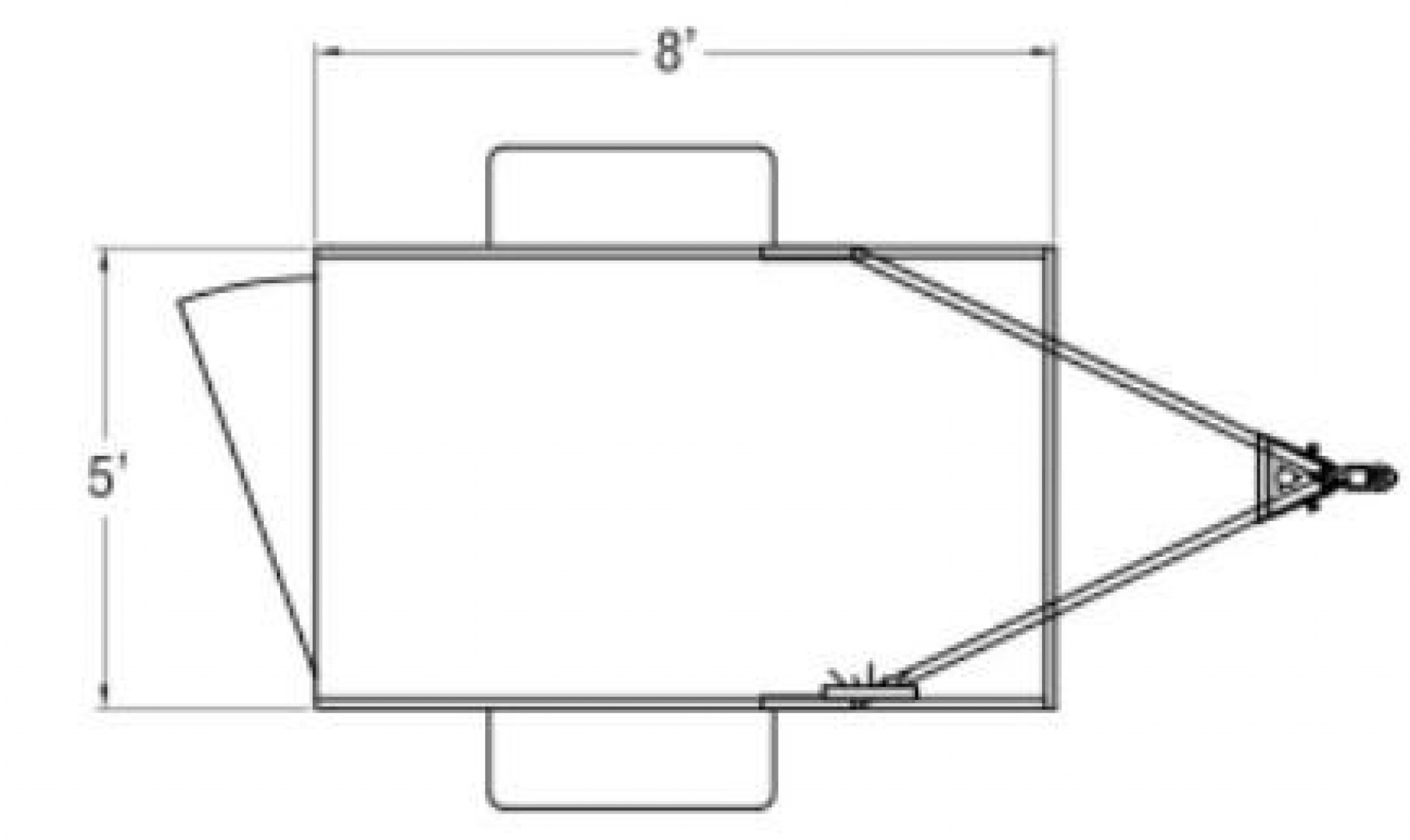 New 2024 Sundowner Trailers 5' x 8' Aluminum Cargo / Enclosed Trailer