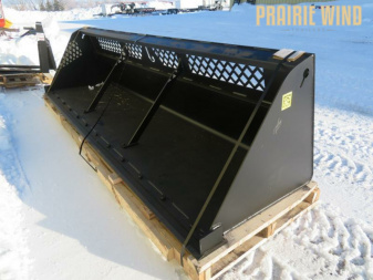 New Jenkins 144 Skid Steer High Capacity Snow and Material Bucket