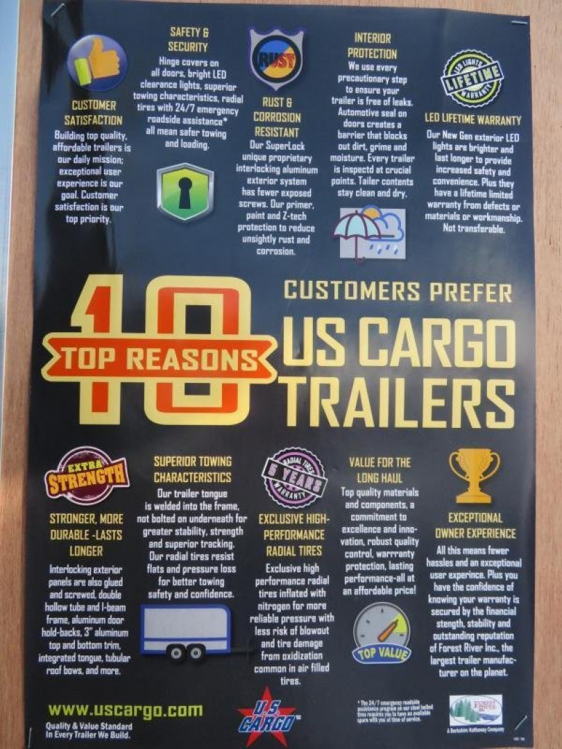 New 2025 US Cargo 8.5 x 24 Enclosed Cargo Trailer