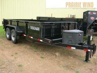 New 2025 Titan 14 Scissor Hoist Dump Trailer