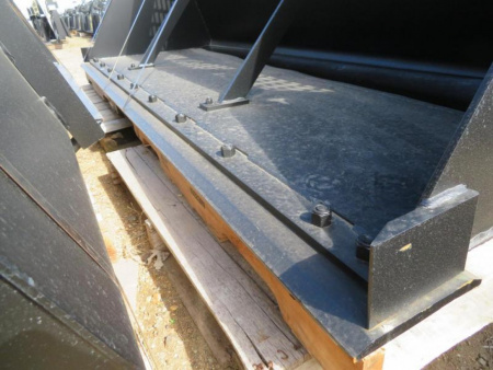 New 2025 Jenkins Iron and Steel 108" Skid Steer Snow/Material Bucket Attachment