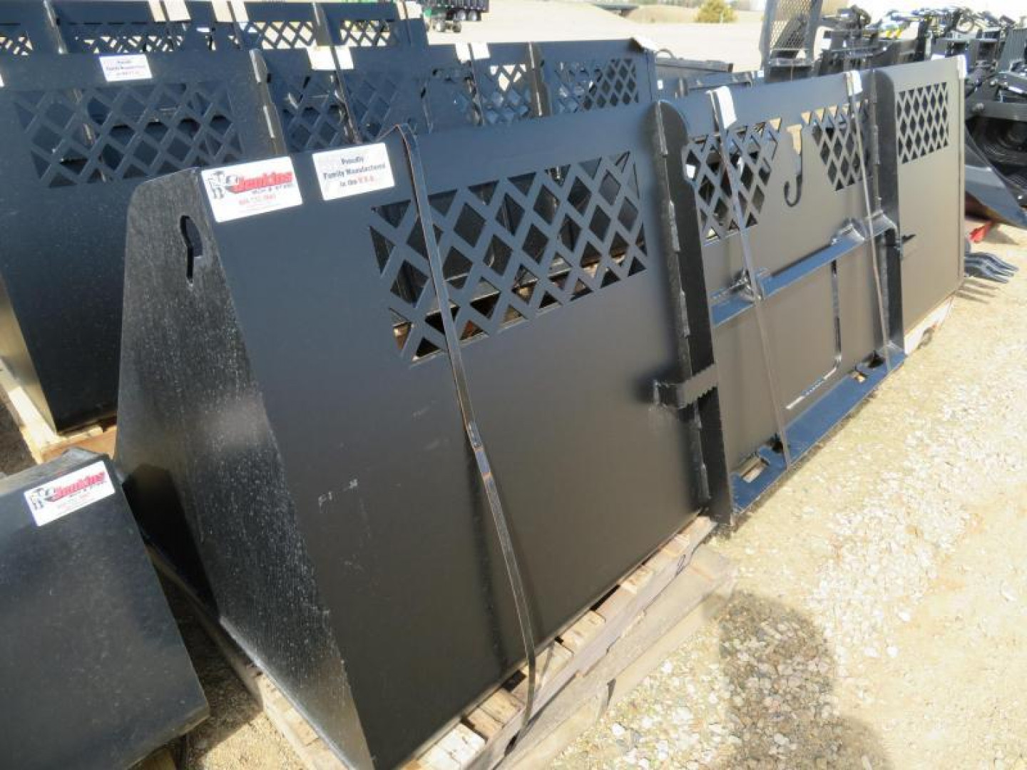 New Jenkins 120 Skid Steer High Capacity Snow and Material Bucket