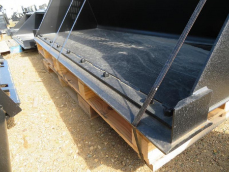 New 2025 Jenkins Iron and Steel 96" Skid Steer Snow/Material Bucket Attachment