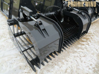 New Jenkins 78 Skid Steer Rock Bucket with Grapple