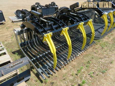 New MDS Cobra 72 Skid Steer Brush Bucket w/Grapple