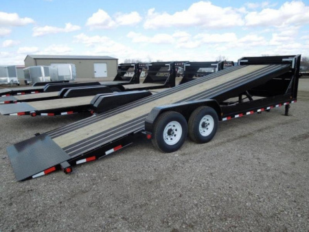New 2025 PJ Trailers 24 Full Tilt TF GN Equipment Trailer