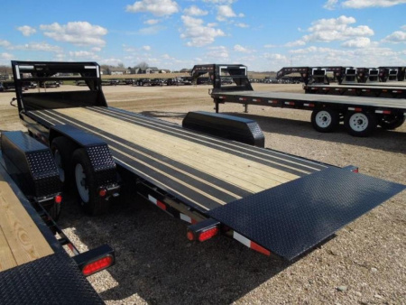 New 2025 PJ Trailers 24 Full Tilt TF GN Equipment Trailer