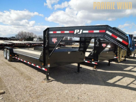 New 2025 PJ Trailers 24 Full Tilt TF GN Equipment Trailer