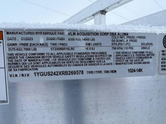 New 2024 Aluma 1024 14k Trailer #9578