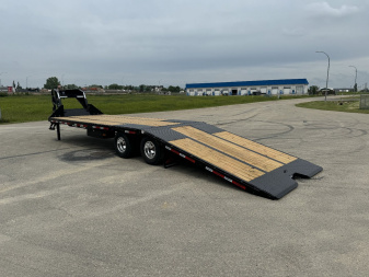 New 2025 HORIZON TRAILERS FYZ 32' x 102  x 34  GOOSENECK FLATDECK HYD DOVETAIL (25000 LBS GVWR) Flatbed Trailer