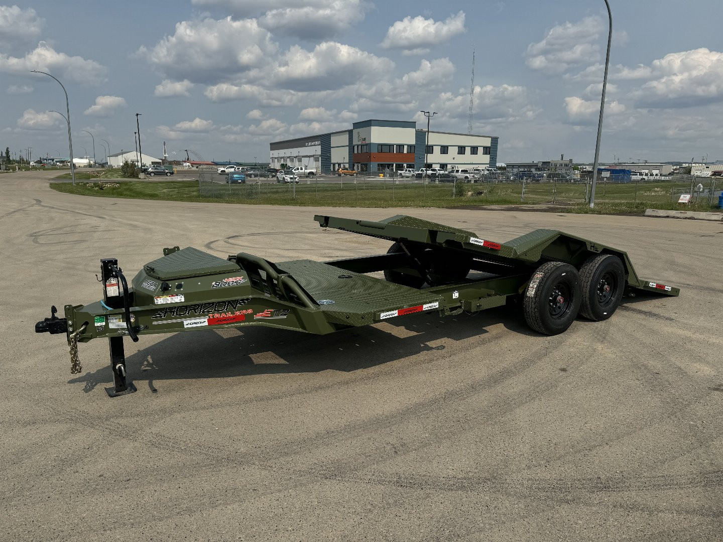 New 2025 Horizon Trailers ETZ 102''X20' TILTDECK TRAILER w/TORSION AXLES 17000 GVWR