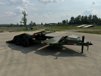 New 2025 Horizon Trailers ETZ 102''X20' TILTDECK TRAILER w/TORSION AXLES 17000 GVWR