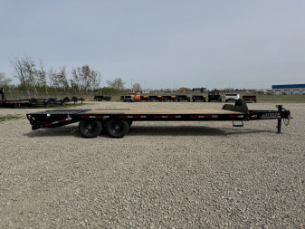 New 2024 Horizon Trailers 102  x 24' DeckOver Pintle Equipment Trailer W/Mountain Ramps 14K GVW