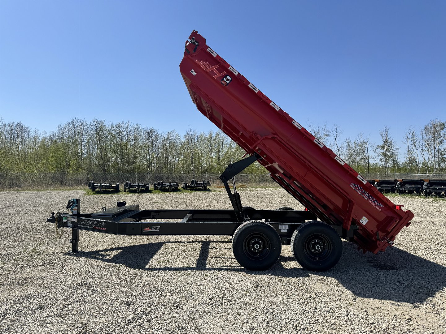 New 2025 Horizon Trailers LZ7 83''X14' DUMP BOX W/2' HIGH SIDES 14000 GVWR