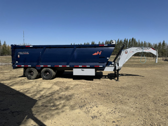 Used USED-2025 Horizon Trailers HZH 96 x20' Gooseneck Dump Box 2-10k Oil Bath Axles 12TON Telescopic 4' High Sides