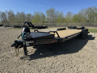 New 2025 Horizon Trailers HEZ 83''X22' EQUIPMENT HAULER W/MOUNTAIN RAMPS 14000GVWR
