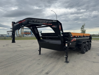 New 2025 Horizon Trailers HZ7 83''X16' GOOSE DUMP BOX W/ 2' HIGH SIDES 21000 GVWR