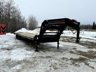 New 2025 HORIZON TRAILERS FTZ 102''X 36' LOW-PRO GOOSE W/Slide in Ramps 25500LB GVW Flatbed Trailer