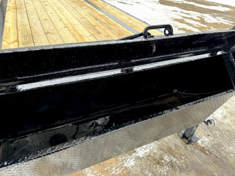 New 2025 HORIZON TRAILERS FTZ 102''X 36' LOW-PRO GOOSE W/Slide in Ramps 25500LB GVW Flatbed Trailer