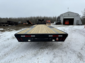 New 2025 HORIZON TRAILERS FTZ 102''X 36' LOW-PRO GOOSE W/Slide in Ramps 25500LB GVW Flatbed Trailer