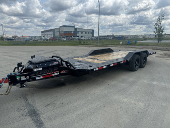 New 2025 Horizon Trailers HET 102''X22' Tiltdeck Trailer w/DriveOver Fenders 2-10k Torsion oil Bath axles