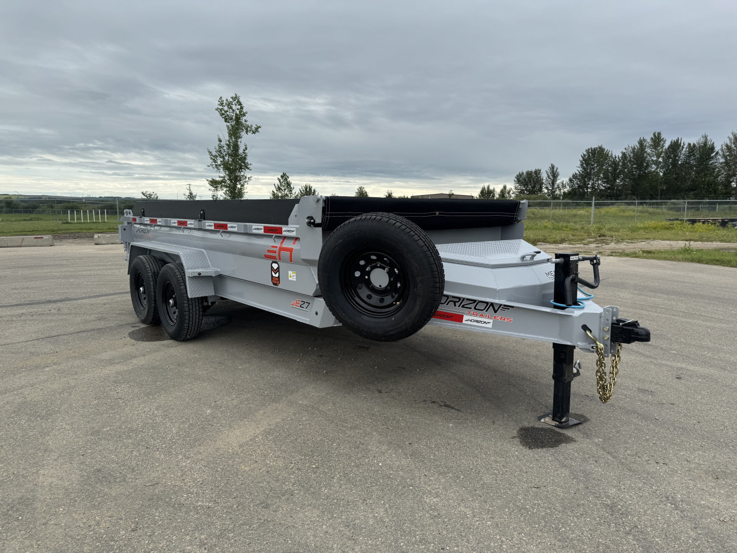 New 2026 Horizon Trailers EZ7 83''X14' DUMP BOX W/2'HIGH SIDES 14000 GVWR Dump Trailer